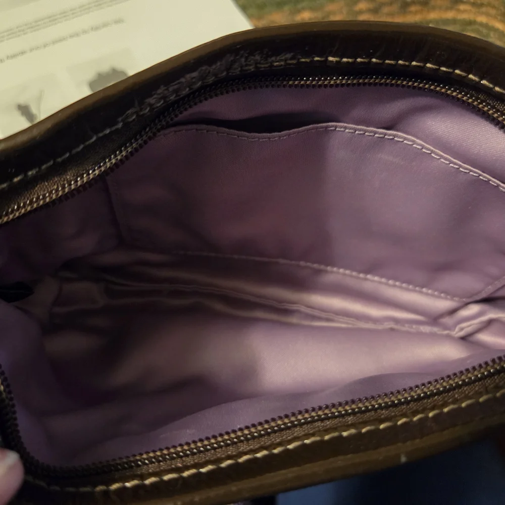 Coach Madison Medium Clutch Pouch Chocolate Brown W/Wristlet  Elegant !  Nwot - Picture 10 of 10